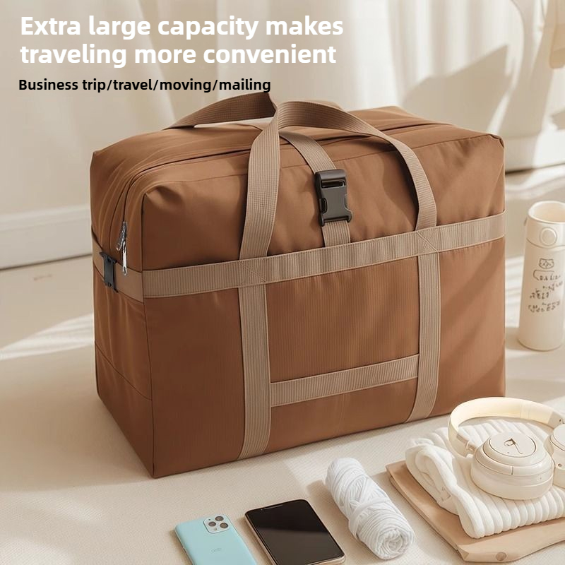 Travel Accessories Us - กระเป๋าเดินทางขนาดใหญ่พิเศษแบบพับได้ ทำจากผ้า Oxford สำหรับขนย้าย ใส่สัมภาระขึ้นเครื่องบินได้ กันน้ำ