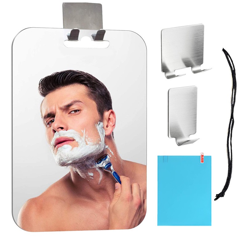 Travel Accessories For Europe - กระจกอะคริลิกกันฝ้าขนาดใหญ่ D9 30x20 ซม. อุปกรณ์ห้องน้ำ กระจกโกนหนวด