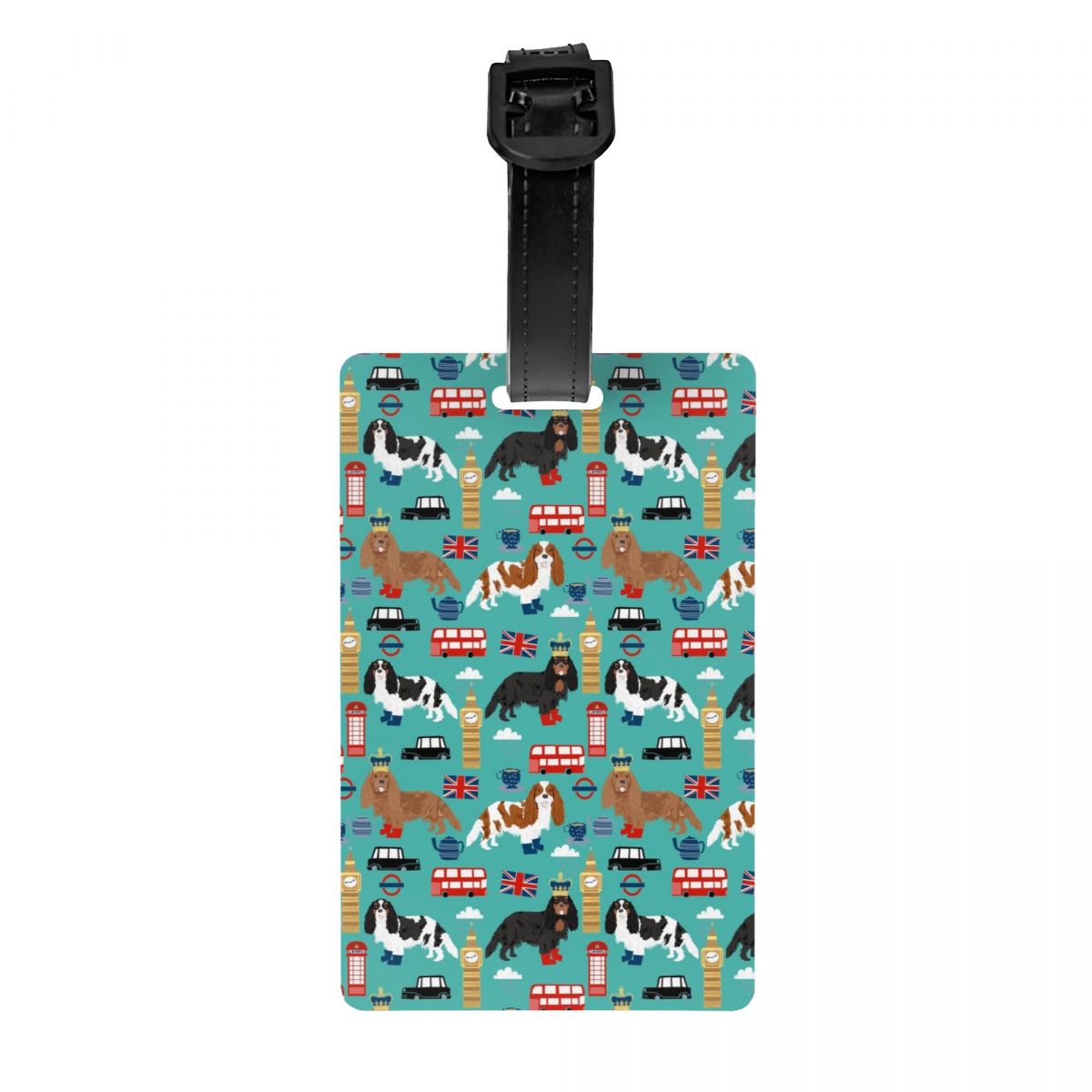 Travel Accessories London - Custom Cavalier King Charles Spaniel ในลอนดอนแท็กกระเป๋าเดินทางสําหรับกระเป๋าเดินทางสัตว์เลี้ยงสุนัขความเป็นส่วนตัว