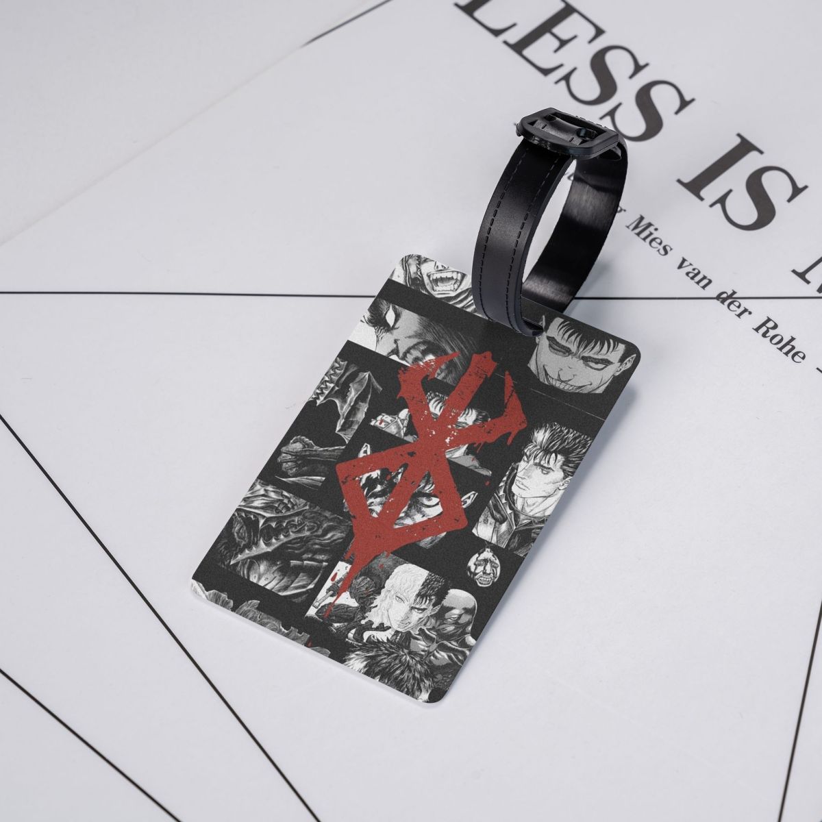 Travel Accessories Japan - ป้ายติดกระเป๋าเดินทางลายการ์ตูนญี่ปุ่น Berserk ตัวละครนักดาบ Guts อุปกรณ์เสริมกระเป๋าเดินทาง ป้ายติดกระเป๋าเดินทาง