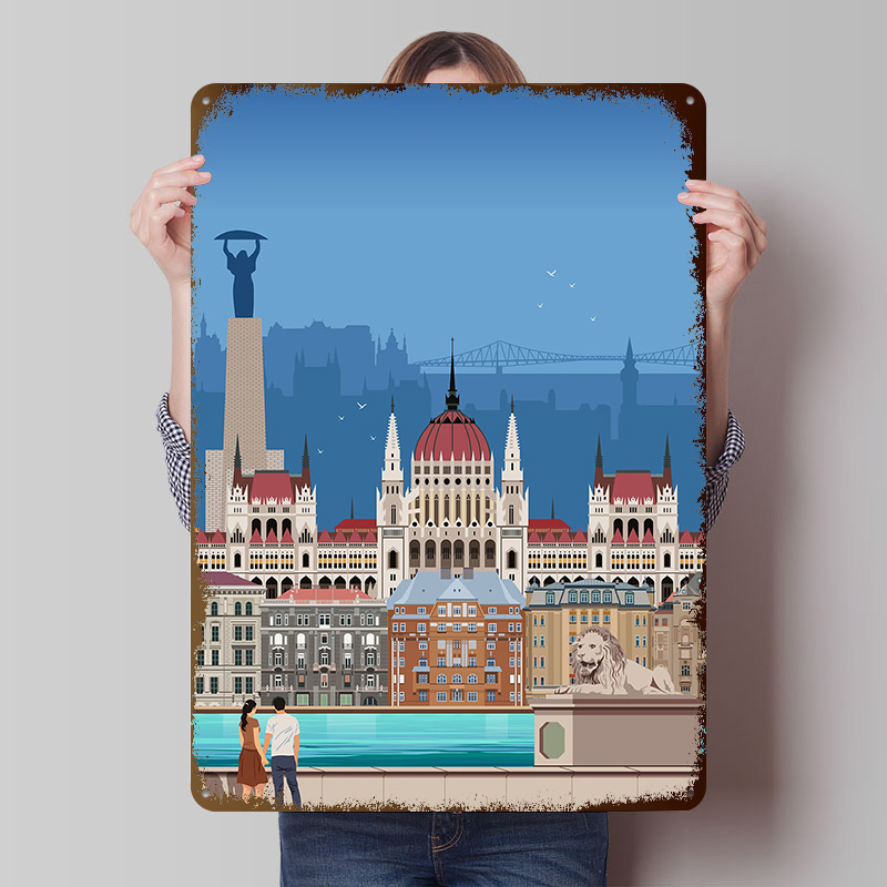 โปสเตอร์พิมพ์ลายท่องเที่ยวบูดา - Travel Accessories For Europe บทวิจารณ์และราคา