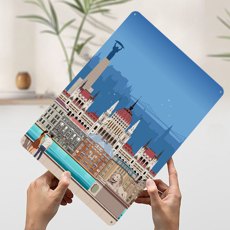 โปสเตอร์พิมพ์ลายท่องเที่ยวบูดา - Travel Accessories For Europe บทวิจารณ์และราคา
