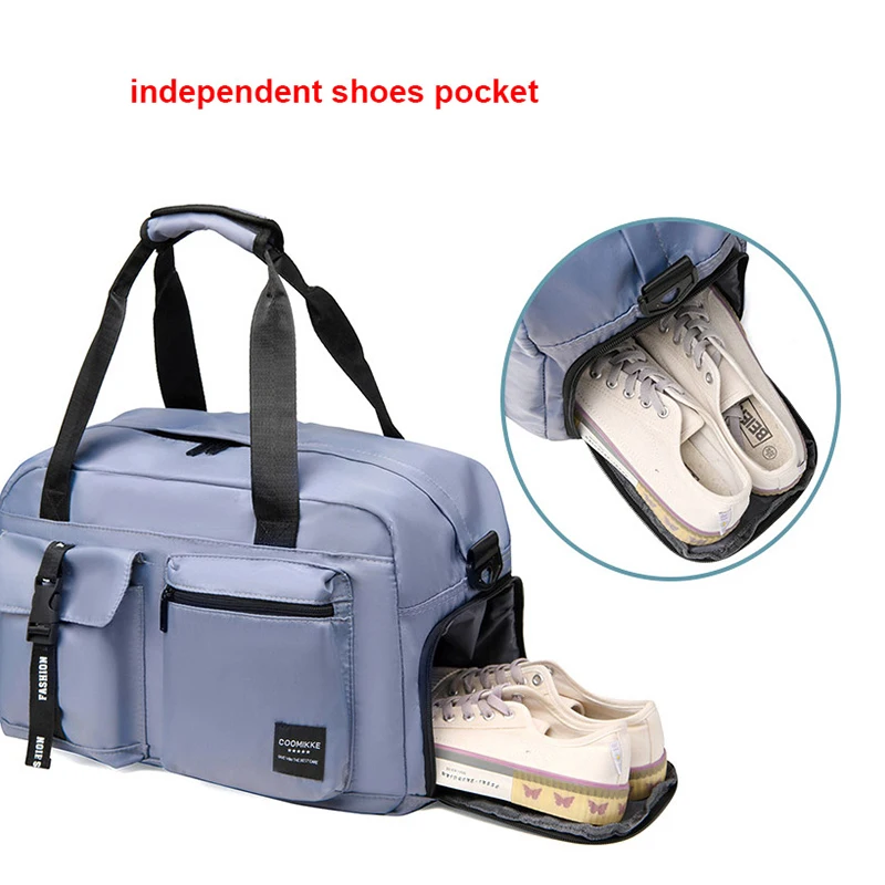 กระเป๋าฟิตเนสขนาดใหญ่กีฬากระเป - Shoe Bag Travel บทวิจารณ์และราคา