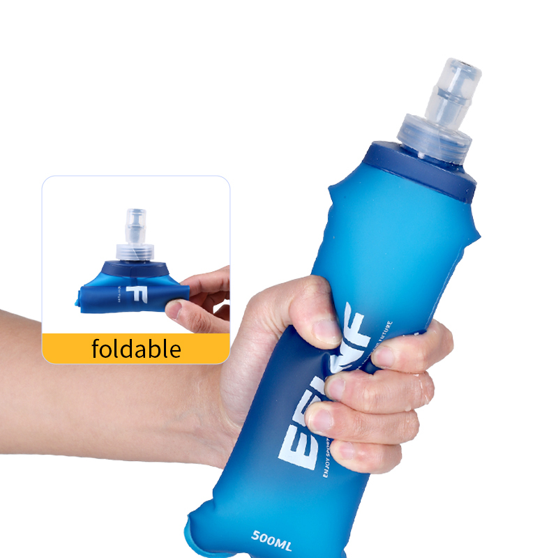 ขวดน้ำพับได้ 500 มล. ขวดน้ำแบบ - Water Bottle Collapsible บทวิจารณ์และราคา