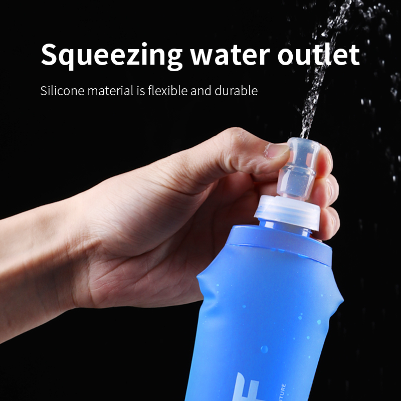 ขวดน้ำพับได้ 500 มล. ขวดน้ำแบบ - Water Bottle Collapsible บทวิจารณ์และราคา