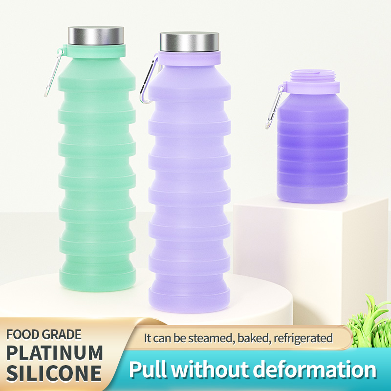 ขวดน้ำพับได้ ขวดน้ำพกพาซิลิโคน - Water Bottle Collapsible บทวิจารณ์และราคา