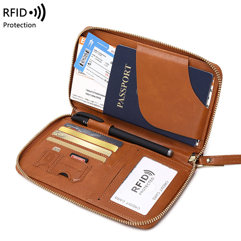 กระเป๋าเก็บบัตรป้องกัน RFID แบ - Travel Accessories Rfid บทวิจารณ์และราคา