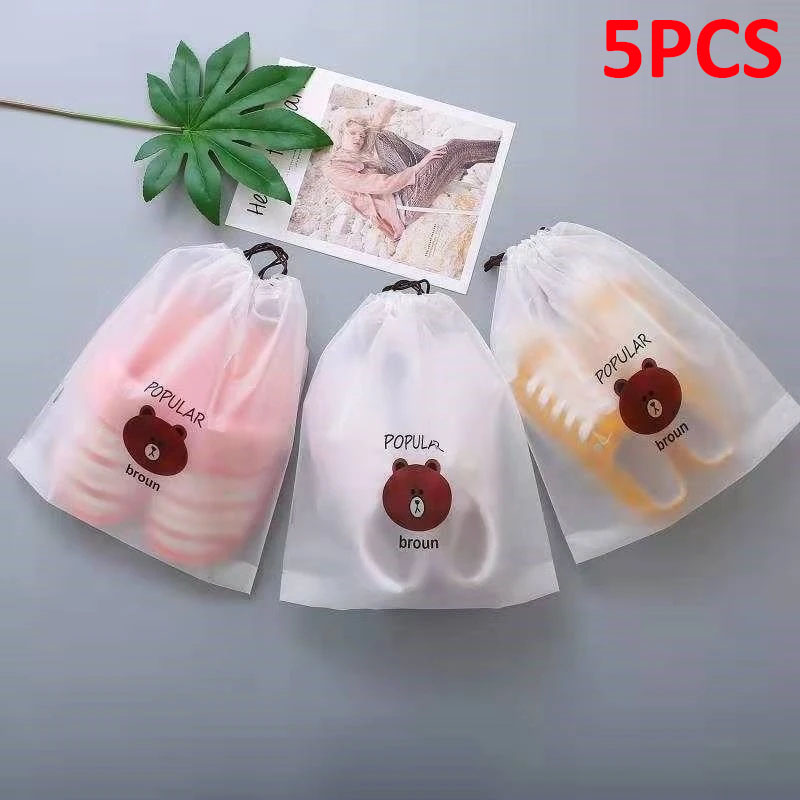 5PCS รองเท้าเก็บฝุ่นกระเป๋าซิป - Travel Ziplock Bags บทวิจารณ์และราคา