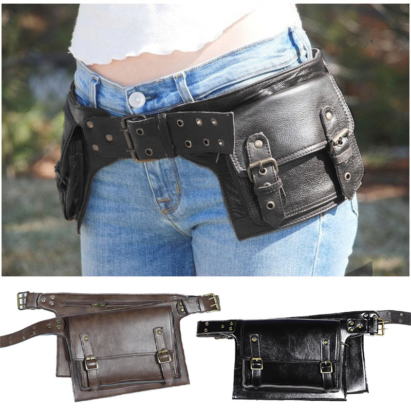 ยุคกลาง Steampunk PU หนังยูทิล - Travel Accessories For Europe บทวิจารณ์และราคา