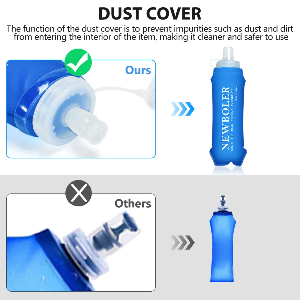 NEWBOLER 300/500ML ขวดน้ํา TPU - Water Bottle Collapsible บทวิจารณ์และราคา