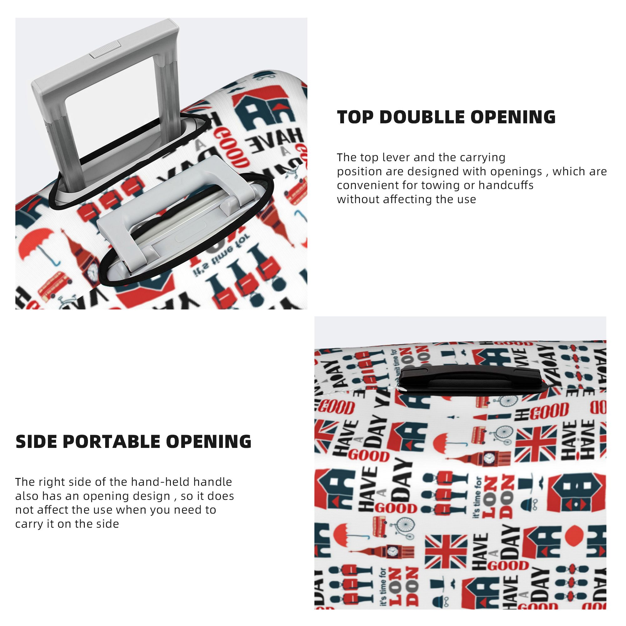 ปลอกคลุมกระเป๋าเดินทางลายอังกฤ - Travel Accessories London บทวิจารณ์และราคา