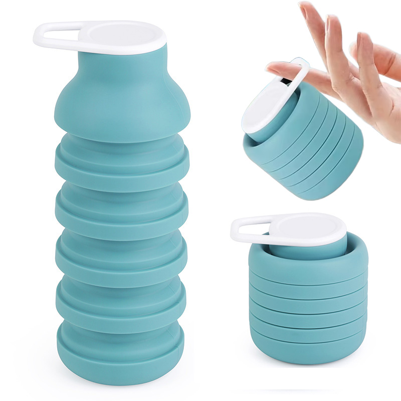 ขวดน้ำซิลิโคนพับได้ขนาด 600 มล - Water Bottle Collapsible บทวิจารณ์และราคา