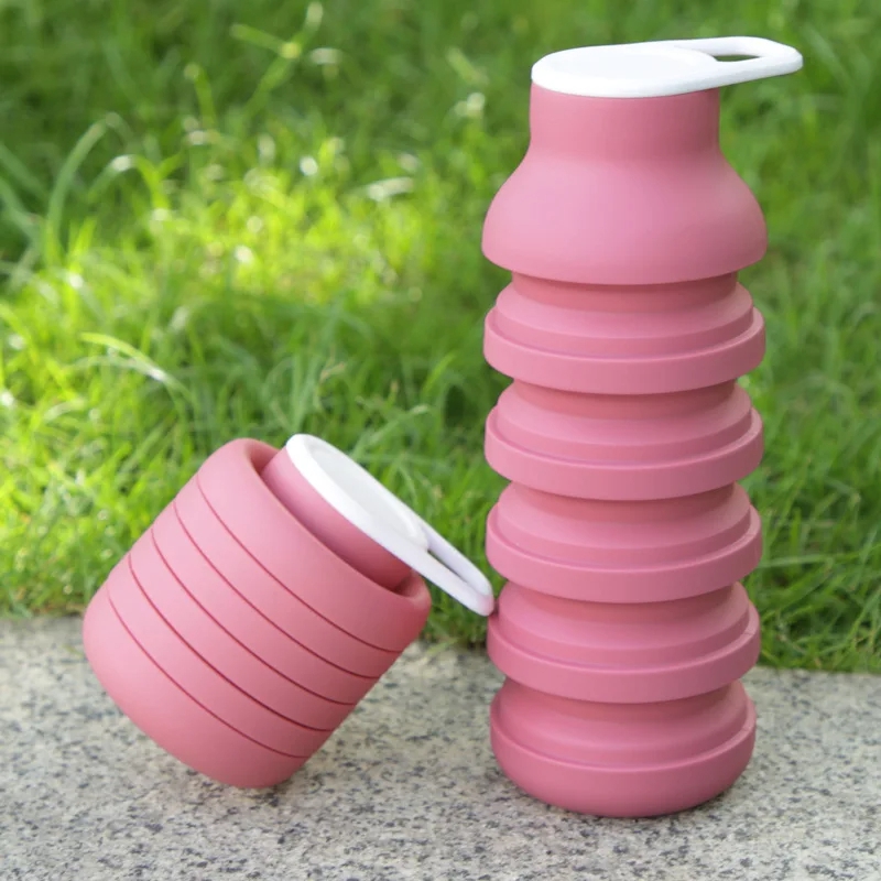 ขวดน้ำซิลิโคนพับได้ขนาด 600 มล - Water Bottle Collapsible บทวิจารณ์และราคา