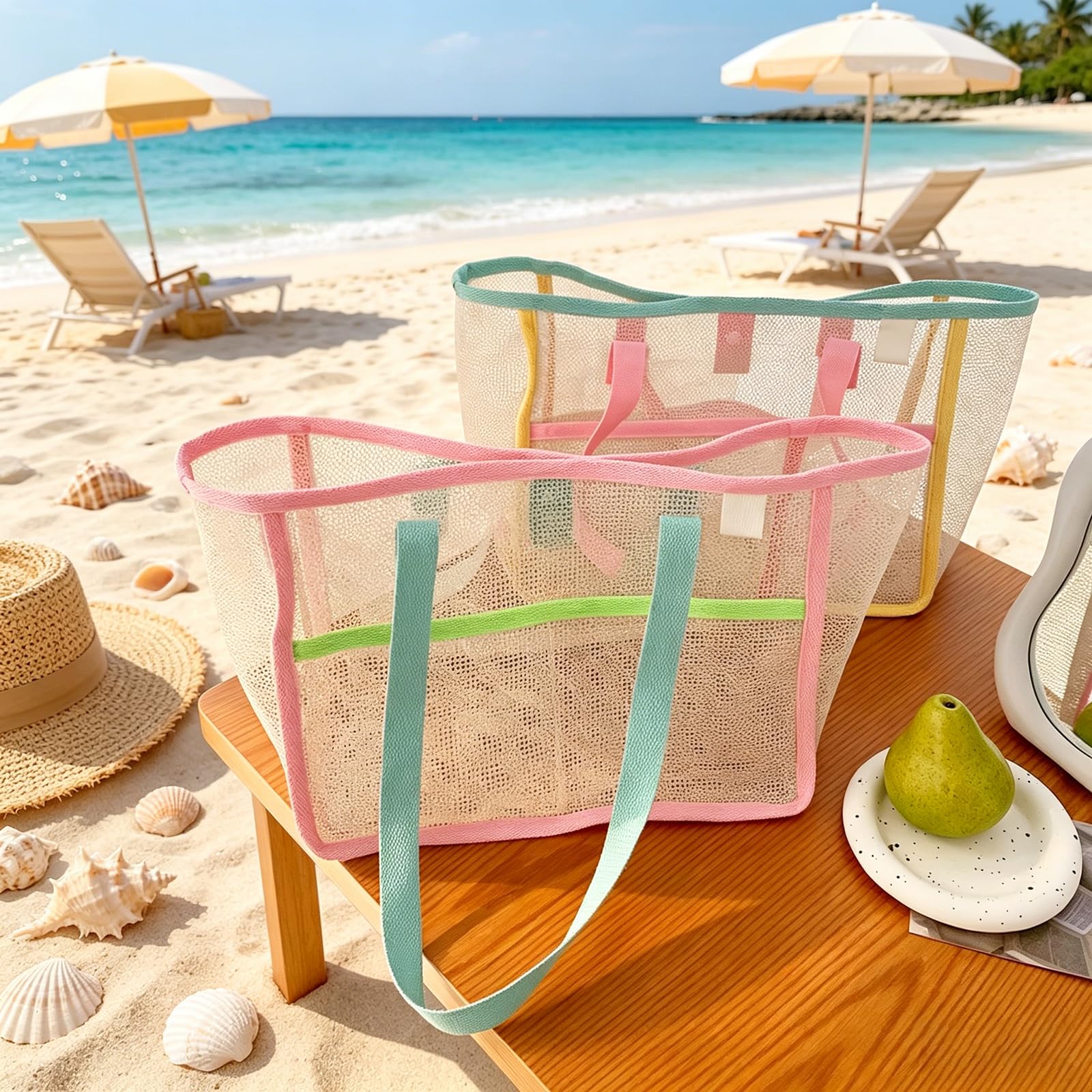 กระเป๋าชายหาดสำหรับผู้หญิง กระ - Travel Accessories Us บทวิจารณ์และราคา