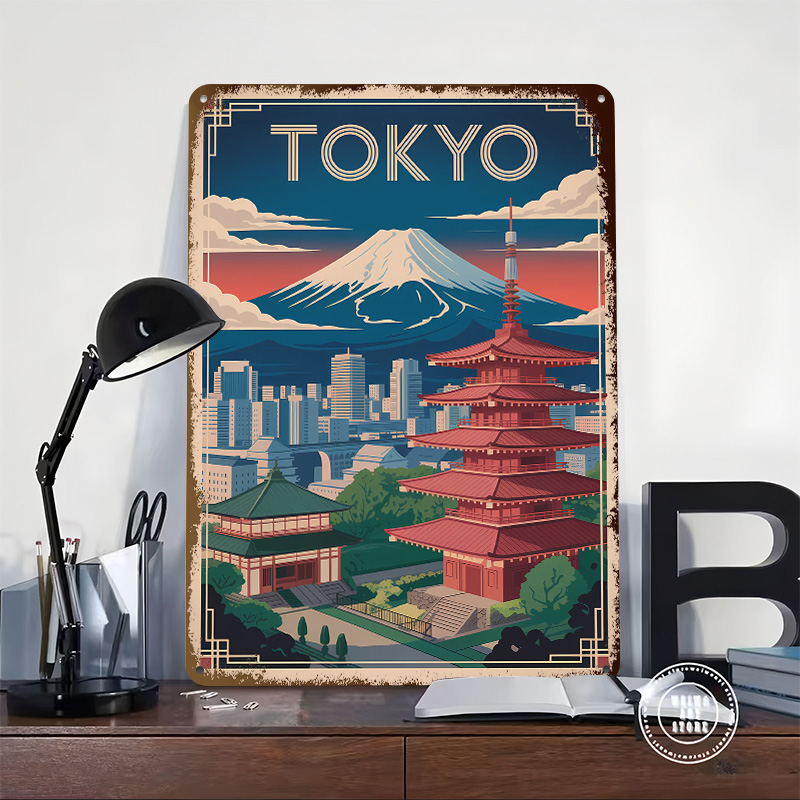 โปสเตอร์โลหะลายท่องเที่ยวโตเกี - Travel Accessories For Europe บทวิจารณ์และราคา