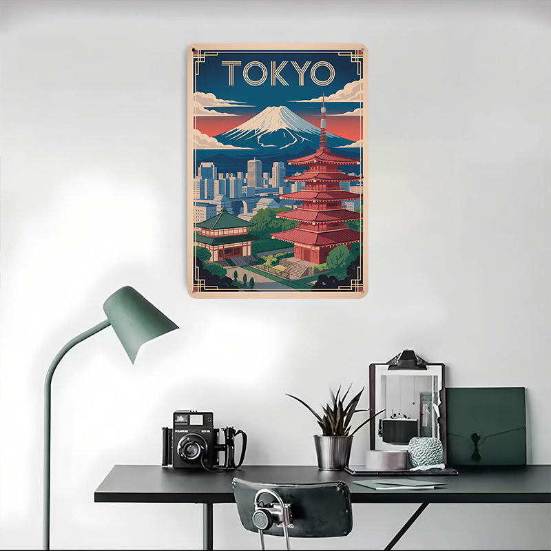 โปสเตอร์โลหะลายท่องเที่ยวโตเกี - Travel Accessories For Europe บทวิจารณ์และราคา