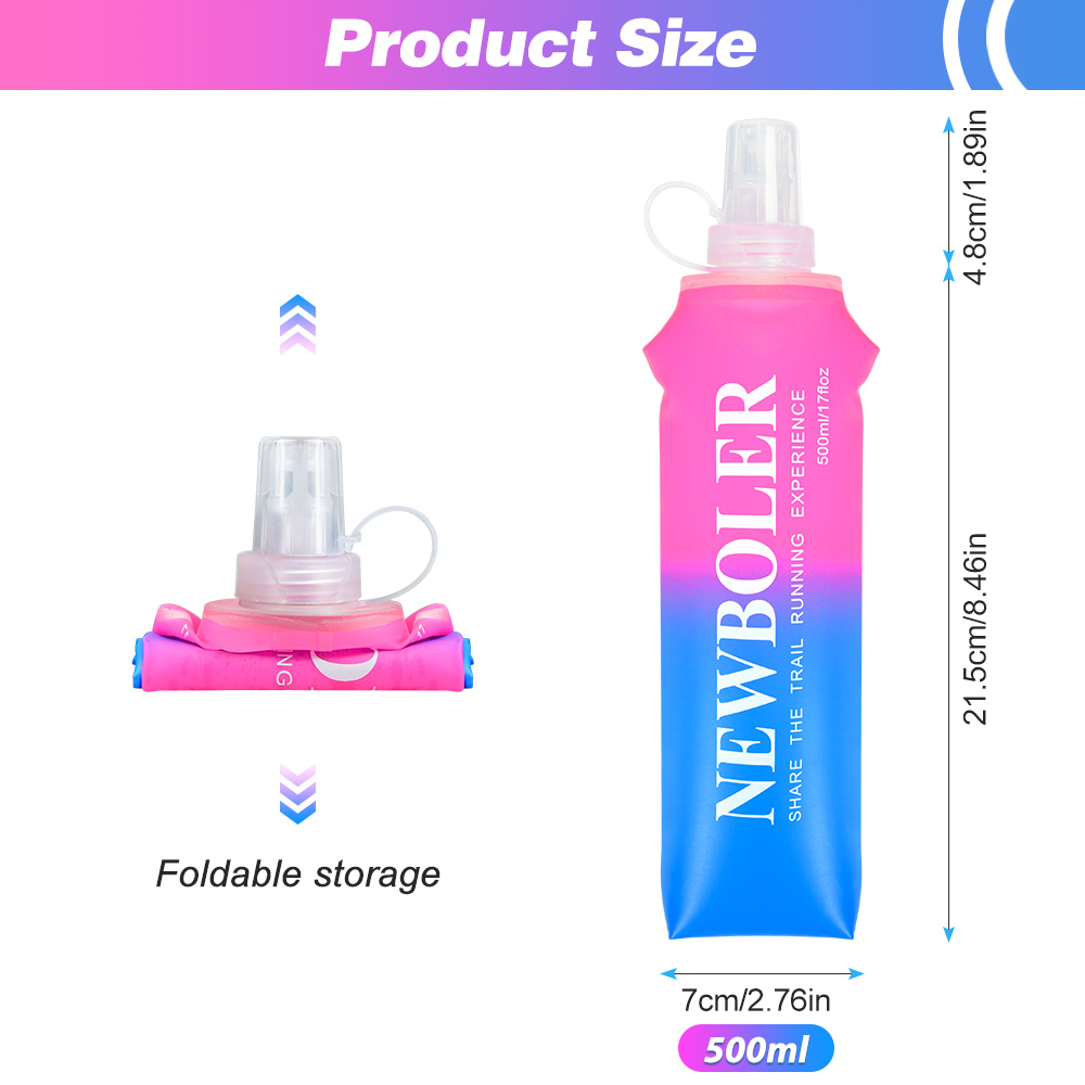 NEWBOLER ขวดน้ําพับขวดน้ํากีฬา - Water Bottle Collapsible บทวิจารณ์และราคา