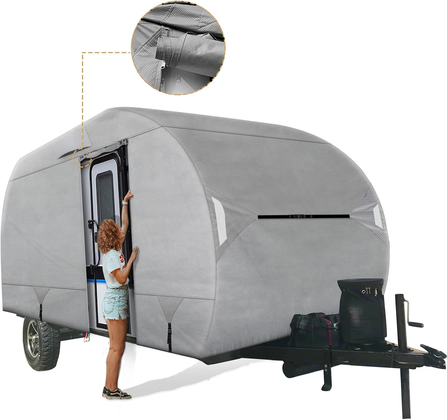 ผ้าคลุมรถบ้านแบบพับได้ Leader  - Travel Accessories Us บทวิจารณ์และราคา