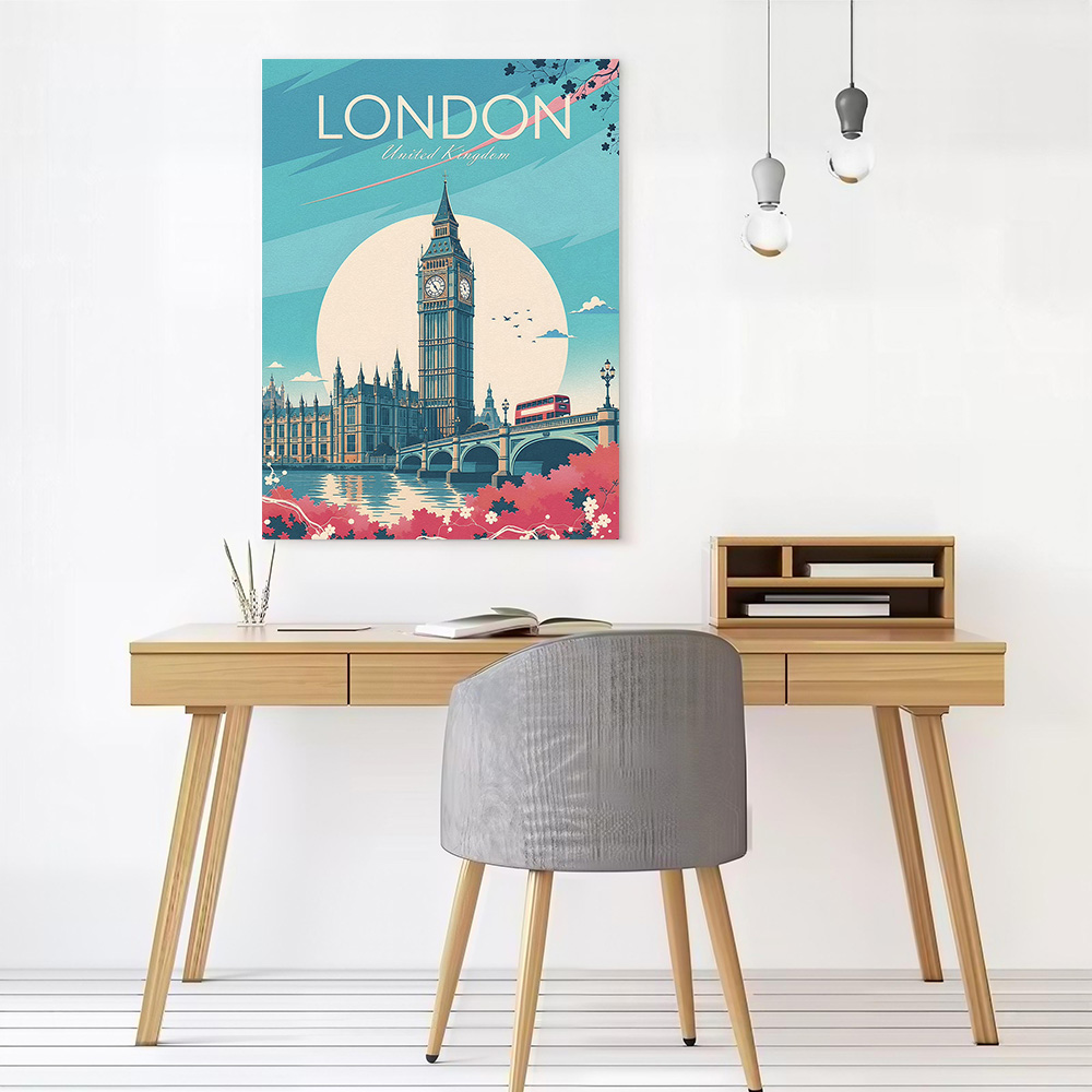 โปสเตอร์ผ้าใบลายการเดินทางลอนด - Travel Accessories London บทวิจารณ์และราคา