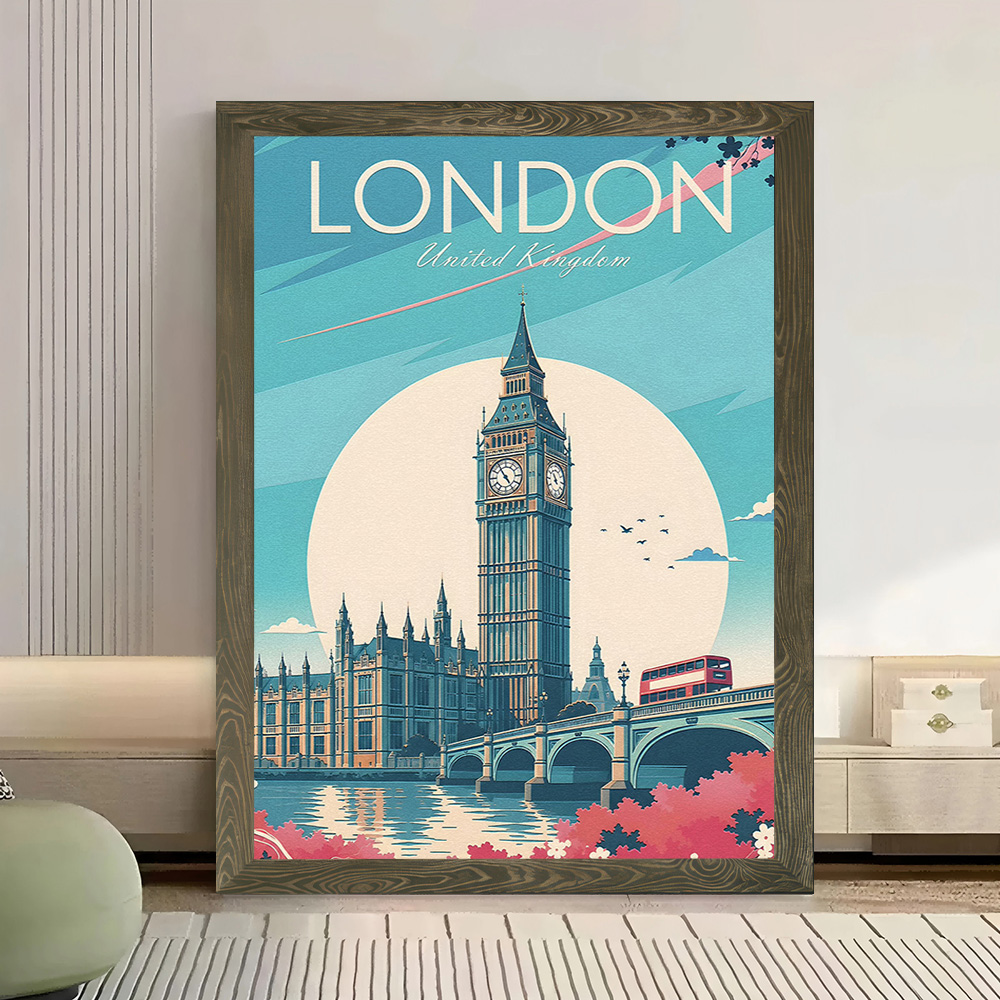 โปสเตอร์ผ้าใบลายการเดินทางลอนด - Travel Accessories London บทวิจารณ์และราคา