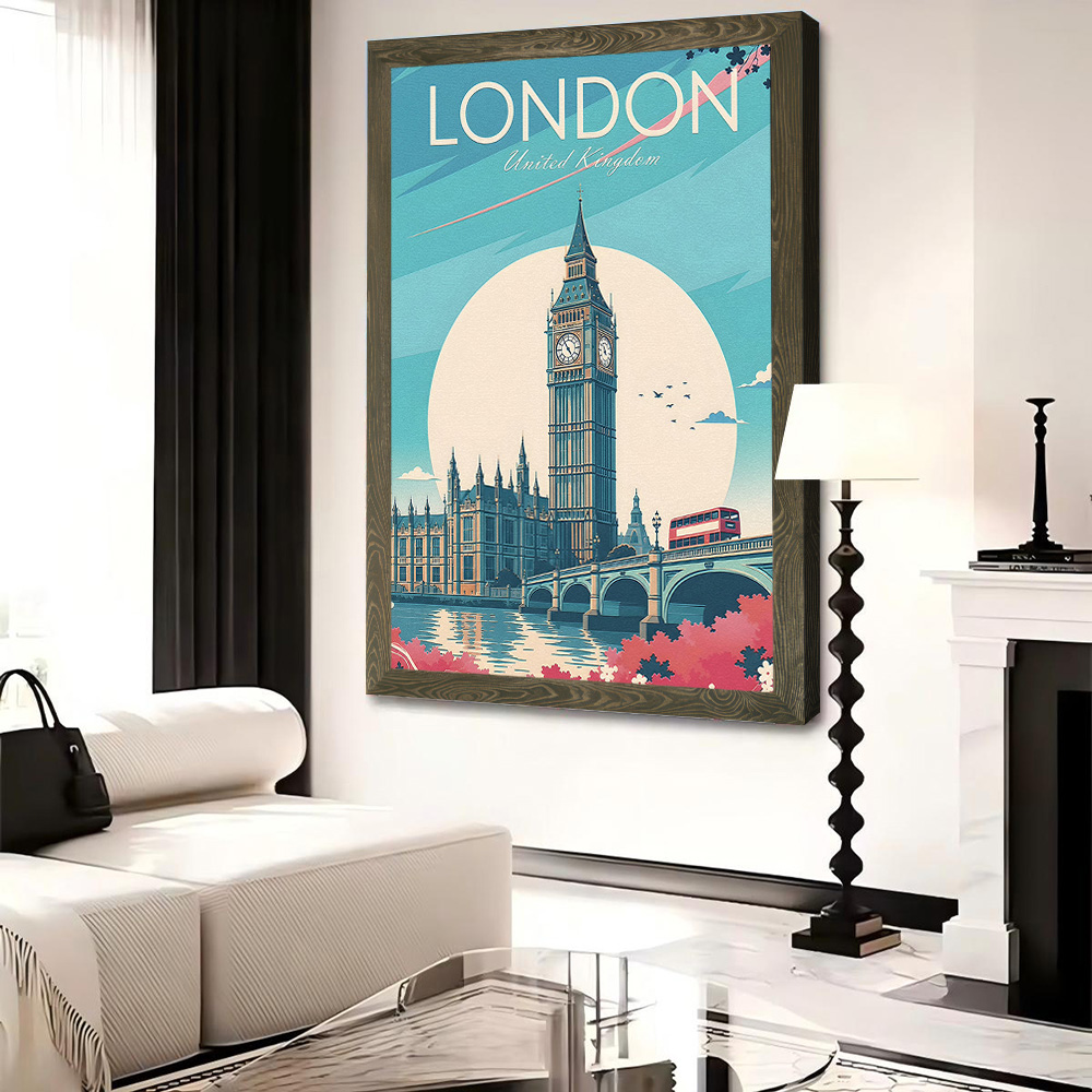 โปสเตอร์ผ้าใบลายการเดินทางลอนด - Travel Accessories London บทวิจารณ์และราคา