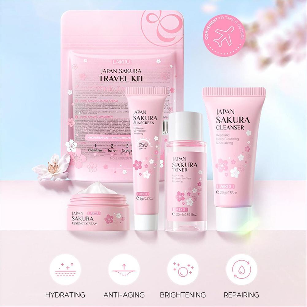 SAKURA Skin Care Set Facial Cl - Travel Accessories Japan บทวิจารณ์และราคา